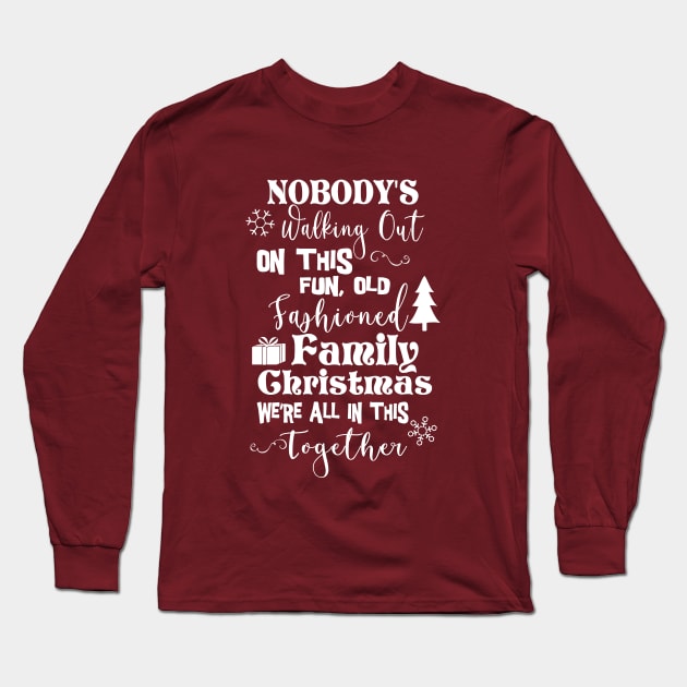 Old Fashioned Family Christmas Long Sleeve T-Shirt by CreatingChaos